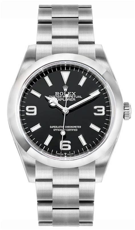 rolex explorer 40 oystersteel automatic men's watch 224270-0001